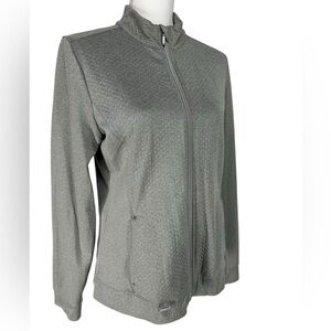 LADY HAGAN / Gray Quilted Material Athletic Jogger / Medium